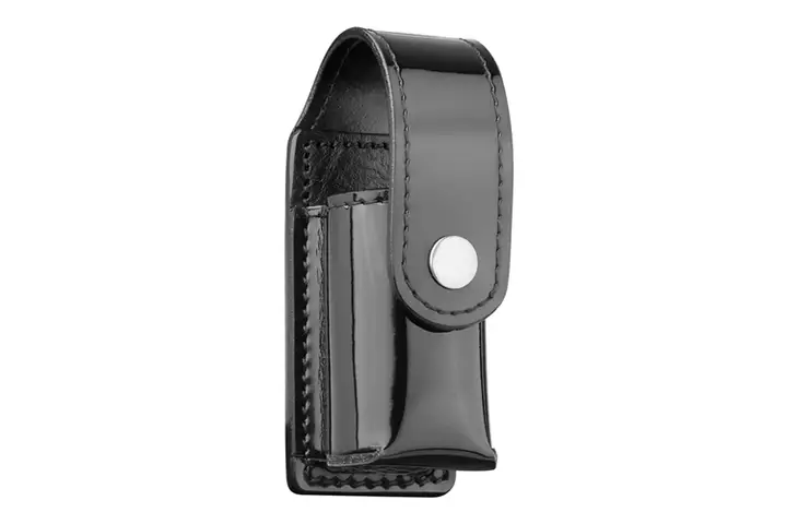 DutyMan Hi-gloss Leather 2 Oz Mace Holder DTY-3631N